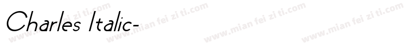 Charles Italic字体转换